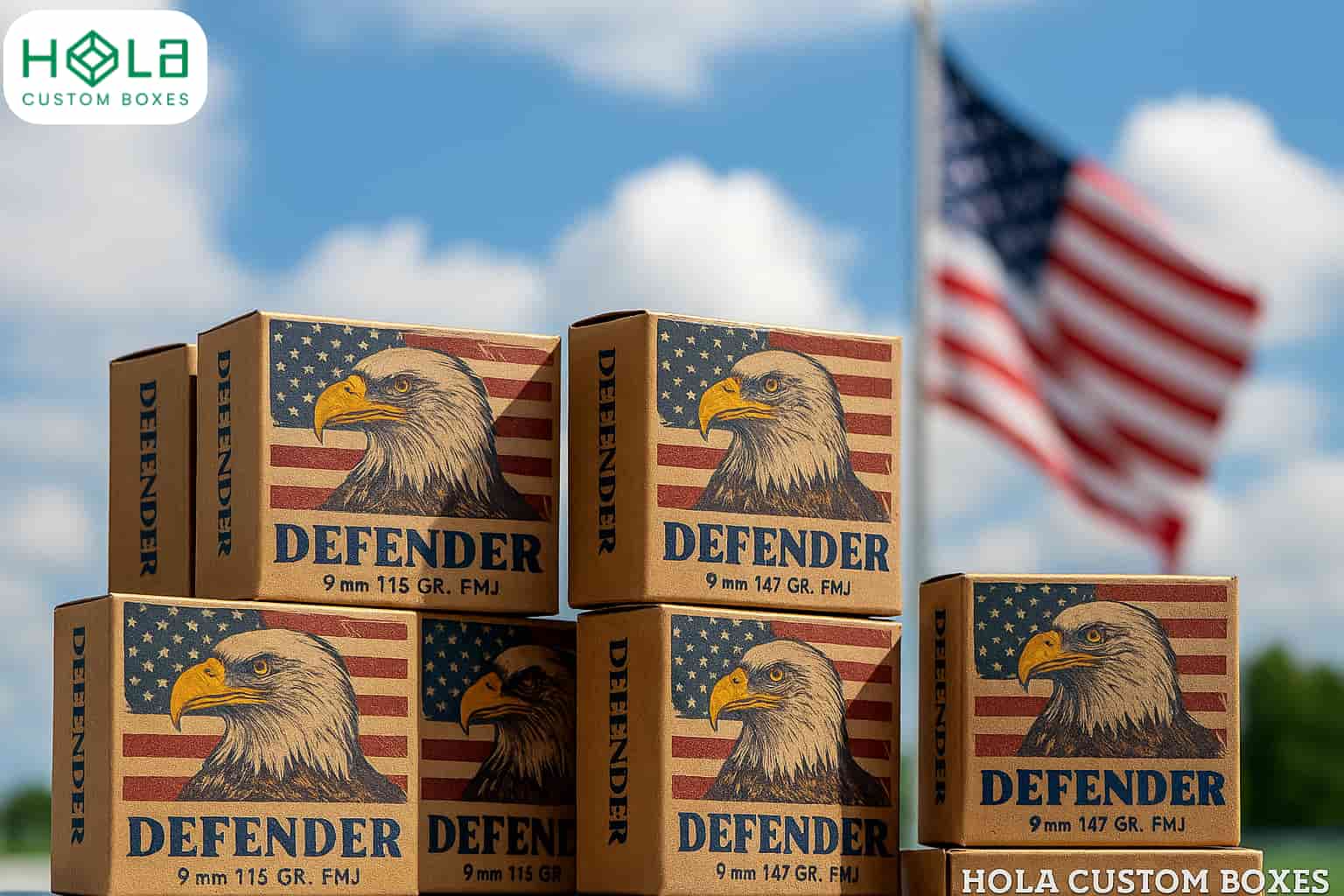 cardboard ammo boxes with logo wholesale